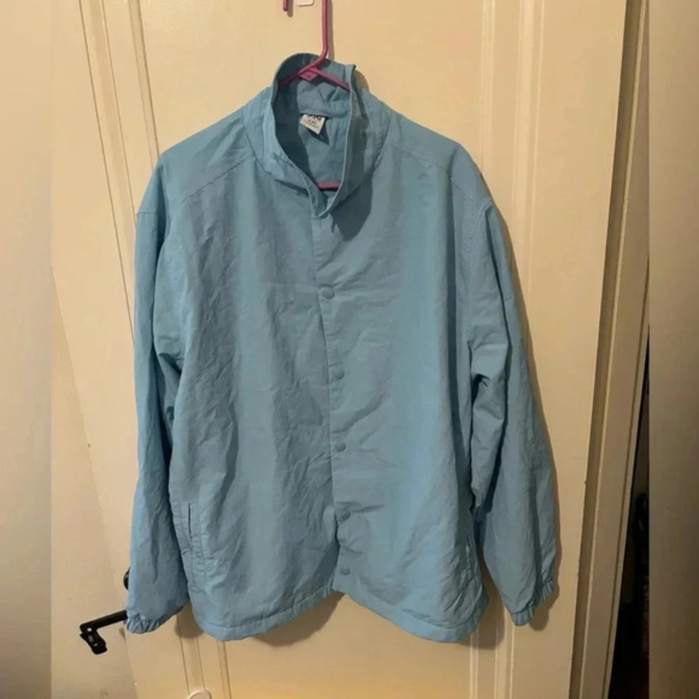 Dsg Twitch & Allison Men's Sky Blue Coaches Snap Close Jacket. XXL like new
